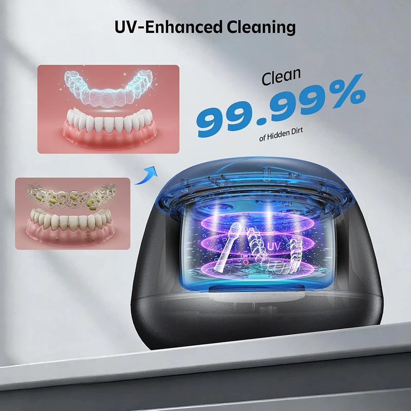 New Ultrasonic Retainer Cleane - Dental Guard Night avaliação e preço