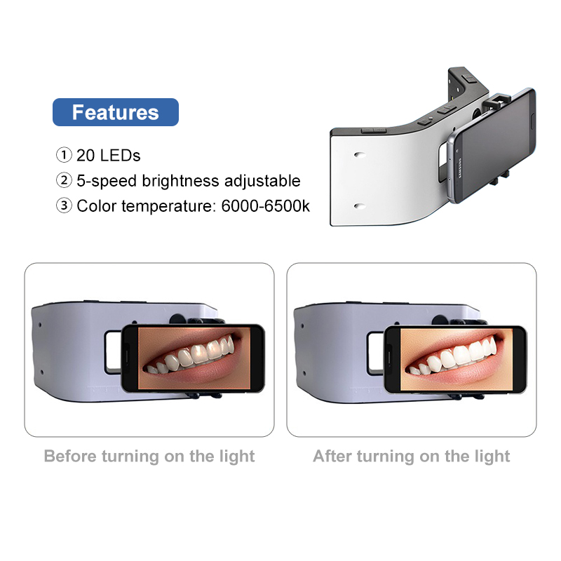 With Stand Dimmable Dental Pho - Teeth Whitening Before And After avaliação e preço