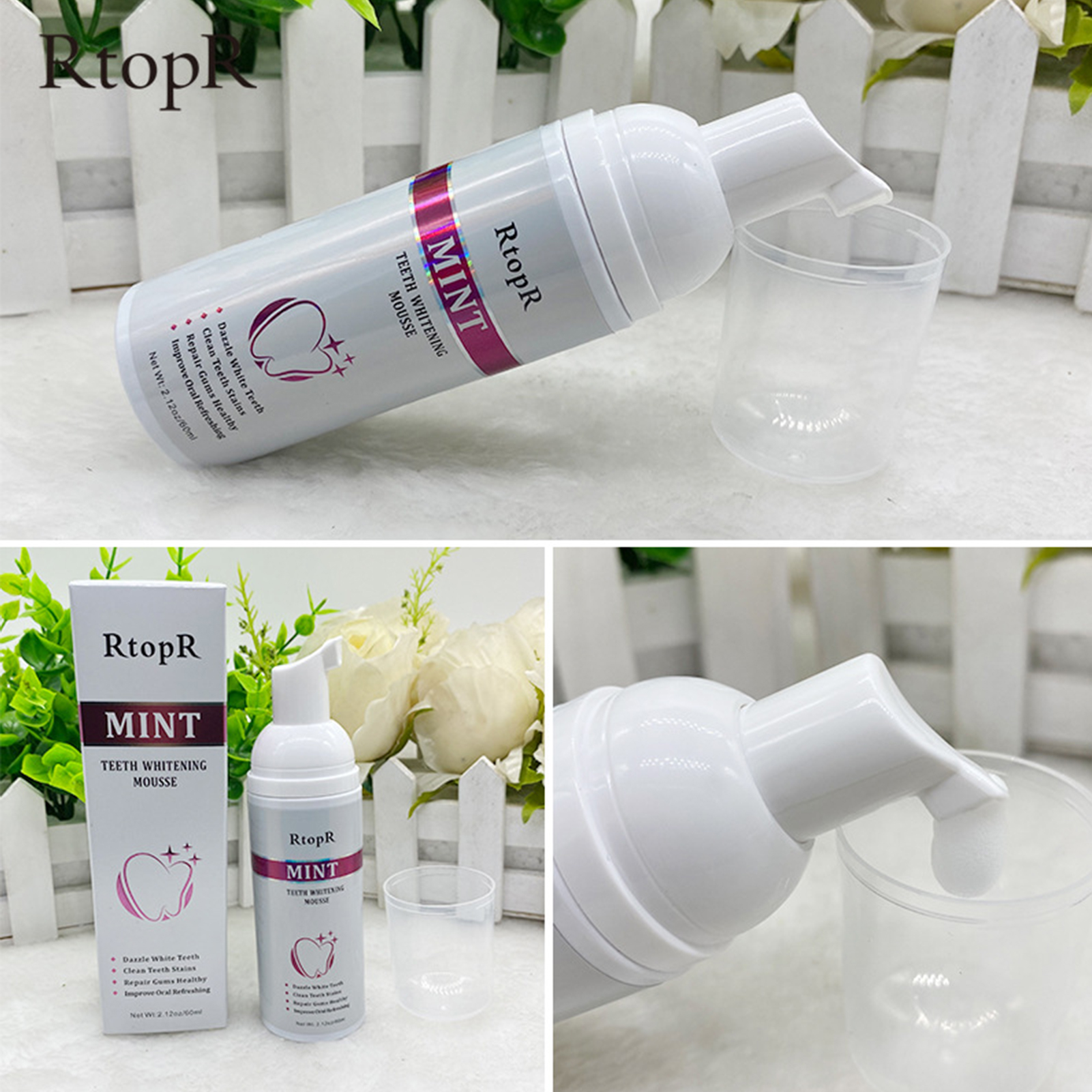 Teeth Whitening Mousse Mint Fo - Teeth Whitening With Baking Soda avaliação e preço