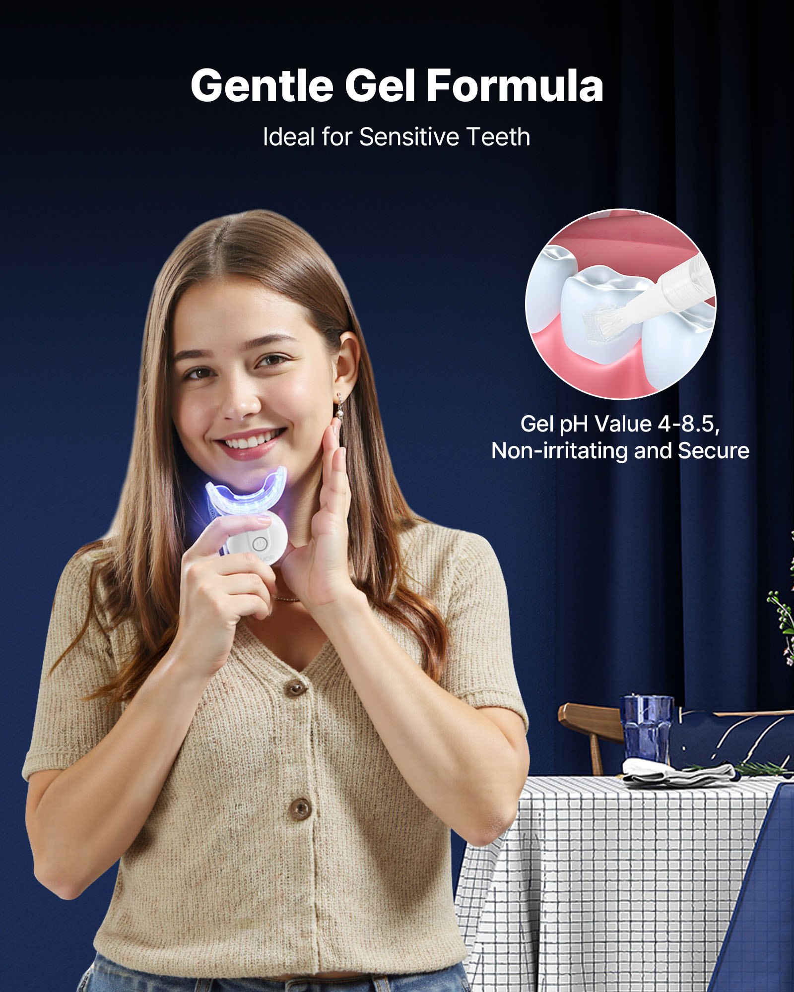 Teeth Whitening Kit With LED L - Teeth Whitening Gel Syringes avaliação e preço