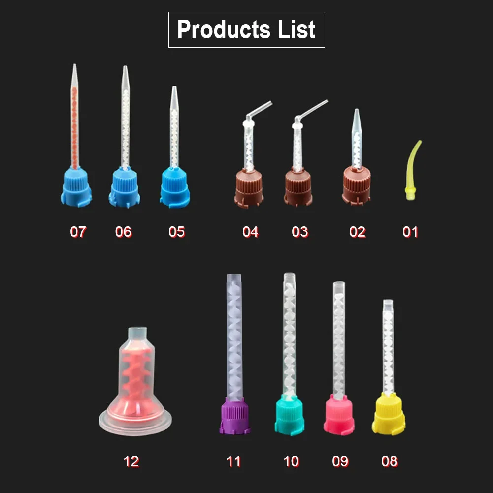 100Pcs/pack Dental Mixing Nozz - Teeth Whitening Gel Syringes avaliação e preço
