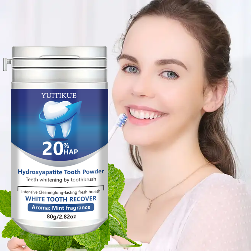 20% Hydroxyapatite Tooth Powde - Teeth Whitening With Baking Soda avaliação e preço