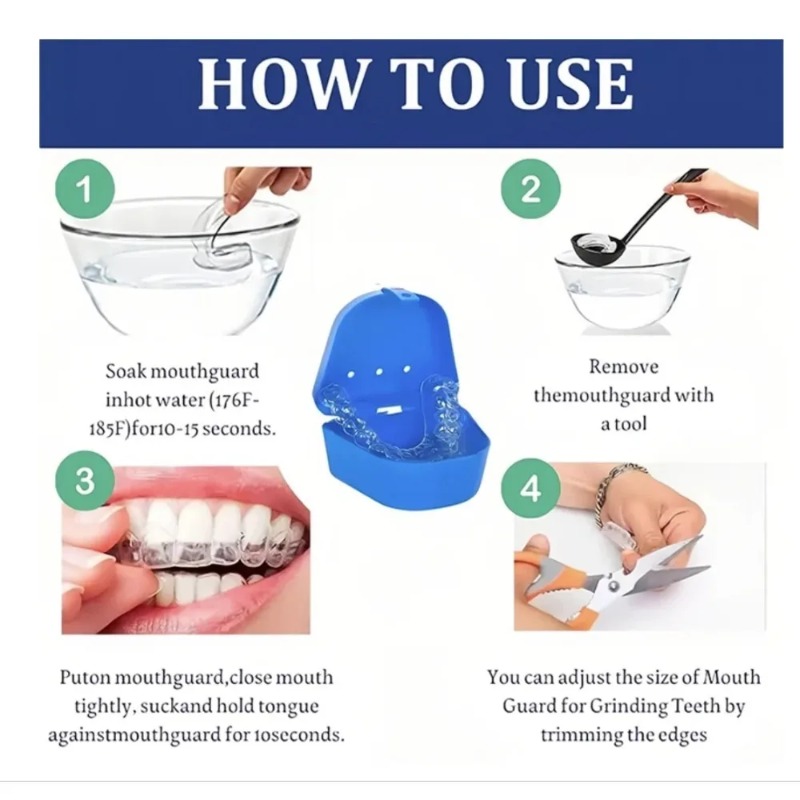 4pcs/Box Mouth Guards for Clen - Dental Guard Night avaliação e preço