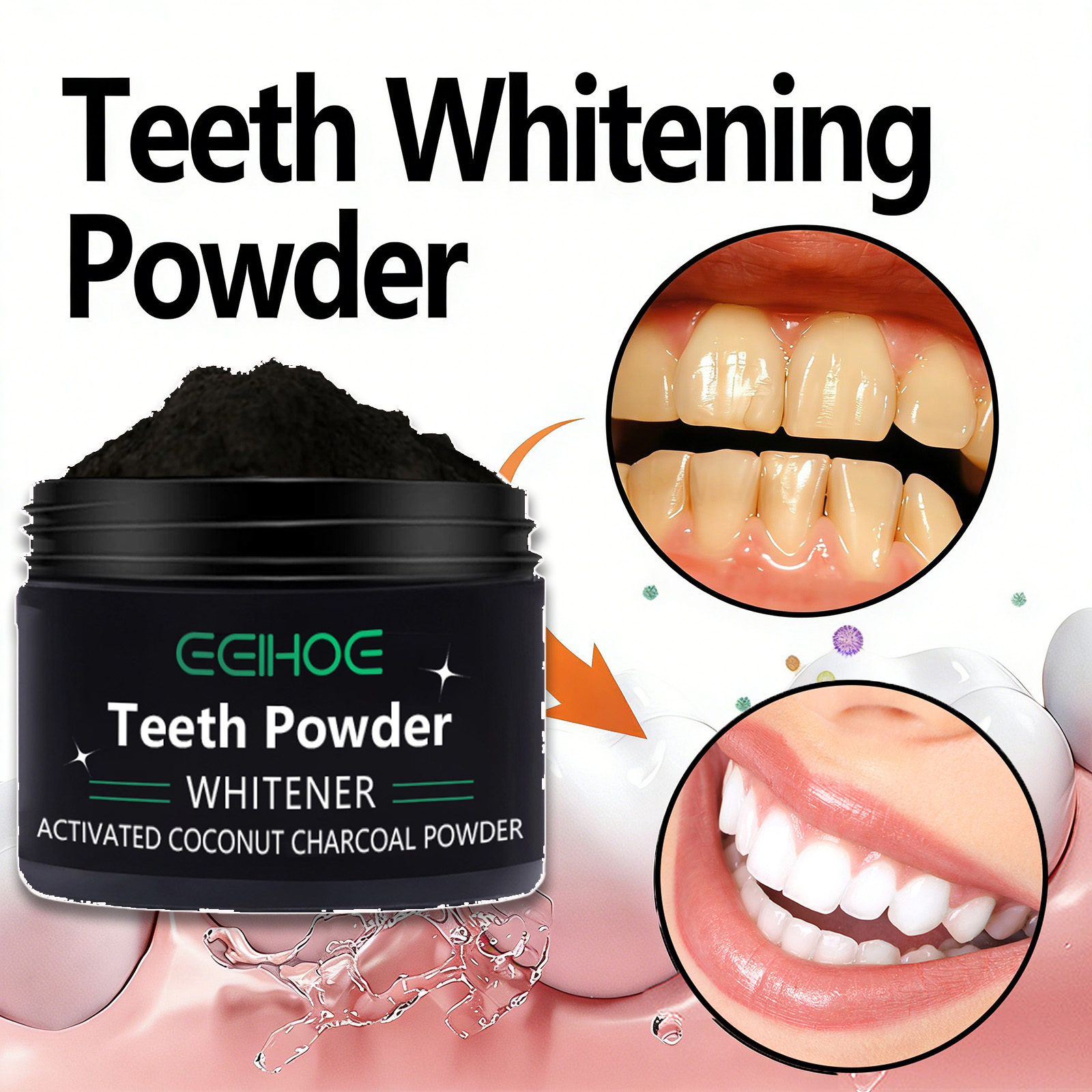Natural Teeth Whitening Powder - Teeth Whitening With Baking Soda avaliação e preço