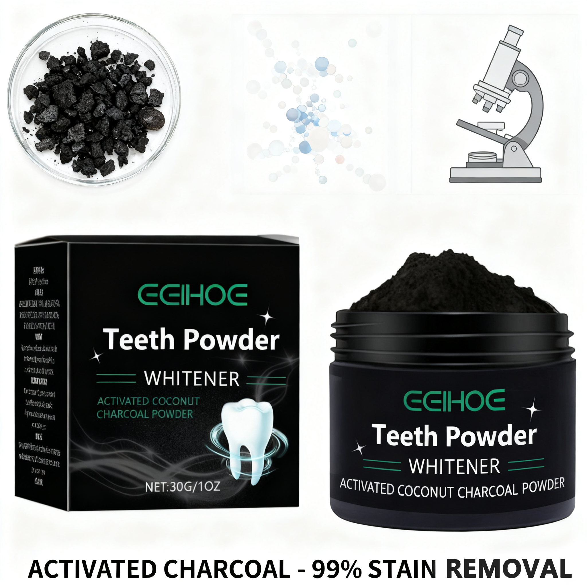 Natural Teeth Whitening Powder - Teeth Whitening With Baking Soda avaliação e preço