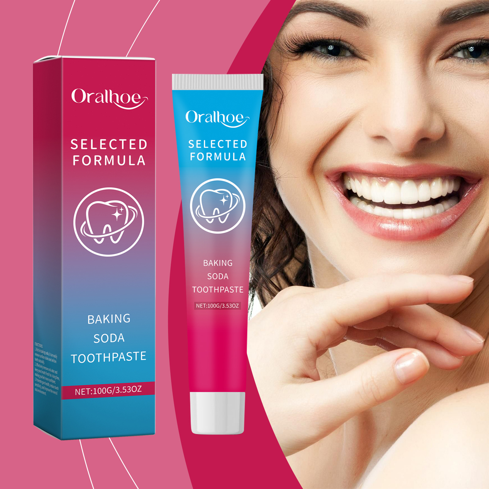Oralhoe Baking Soda Toothpaste - Teeth Whitening With Baking Soda avaliação e preço