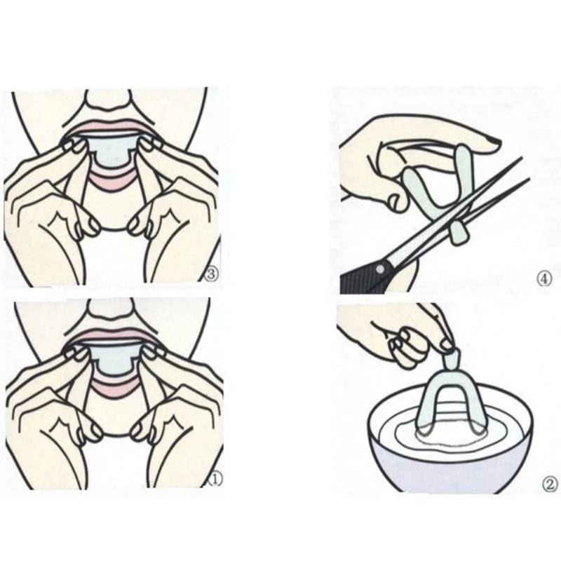 2/4/12PCS Anti Snoring Sleepin - Dental Guard Night avaliação e preço