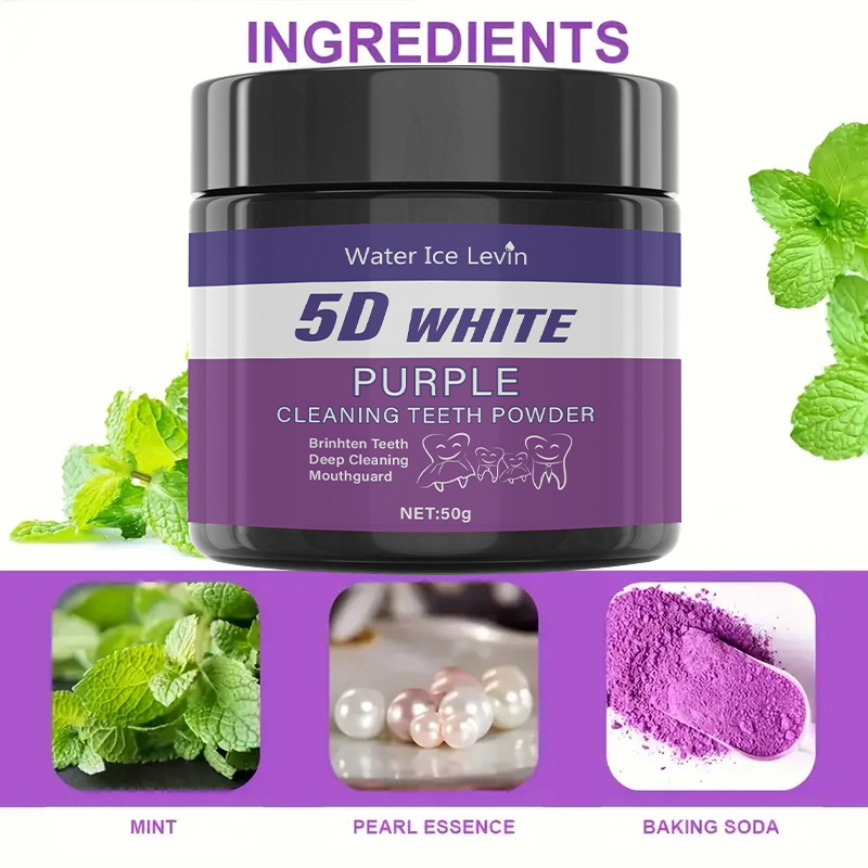 5D White Purple Cleaning Tooth - Teeth Whitening With Baking Soda avaliação e preço