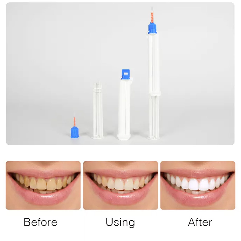10 /5/2pcs Dental Dual Barrel  - Teeth Whitening Gel Syringes avaliação e preço