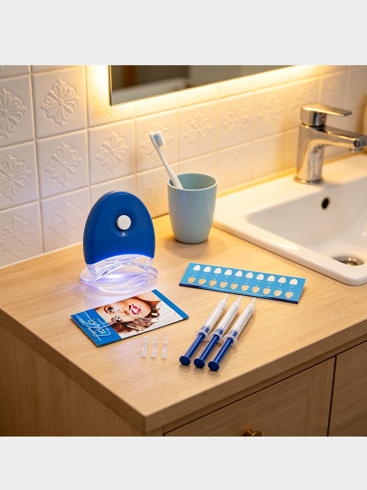 Glorysmile Teeth Kit - LED Lig - Teeth Whitening Gel Syringes avaliação e preço